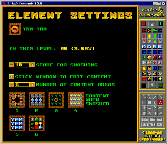 The Level Editor (Element Settings)